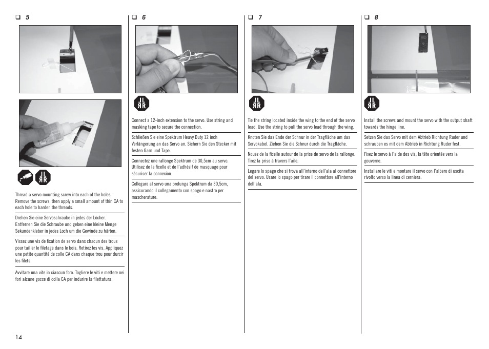 Hangar 9 Inverza 62 (3 boxes) User Manual | Page 14 / 48