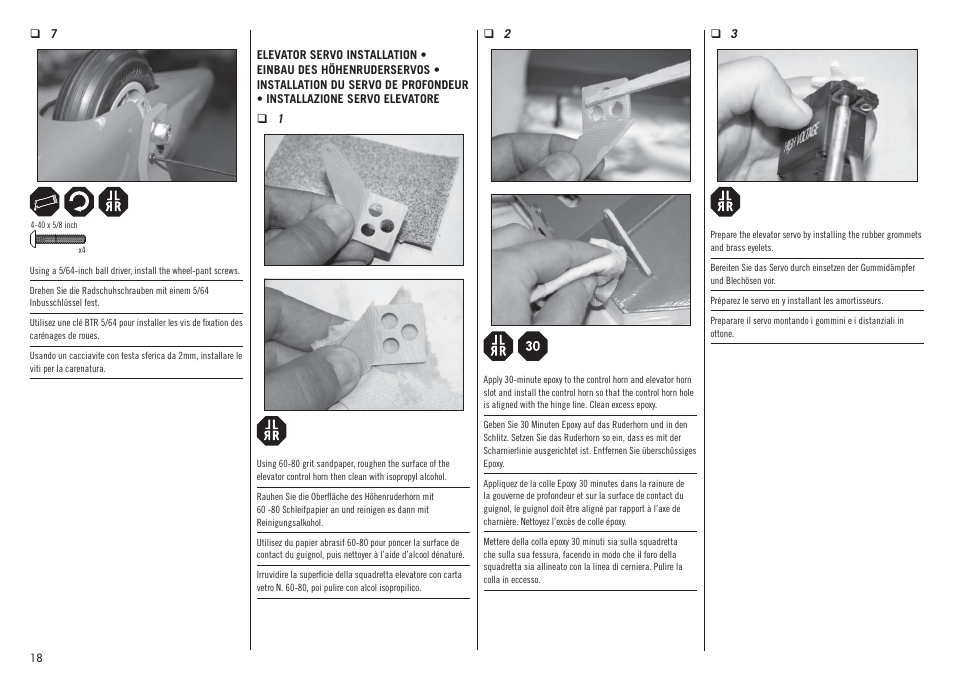 Hangar 9 Inverza 62 (3 boxes) User Manual | Page 18 / 48