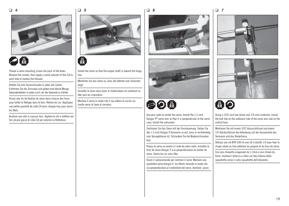 Hangar 9 Inverza 62 (3 boxes) User Manual | Page 19 / 48