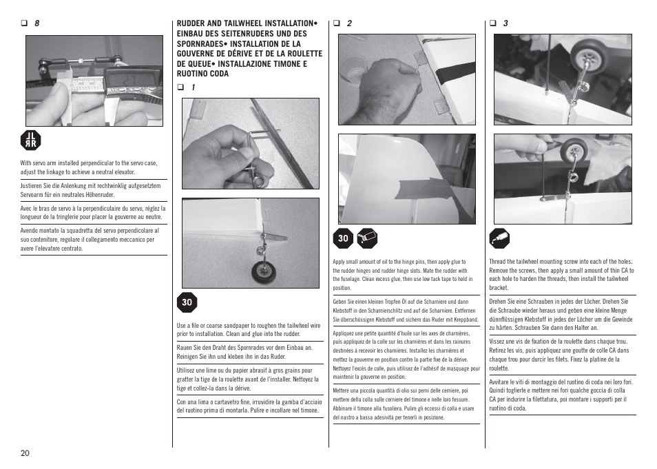 Hangar 9 Inverza 62 (3 boxes) User Manual | Page 20 / 48