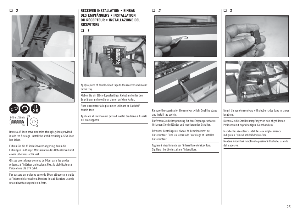 Hangar 9 Inverza 62 (3 boxes) User Manual | Page 25 / 48