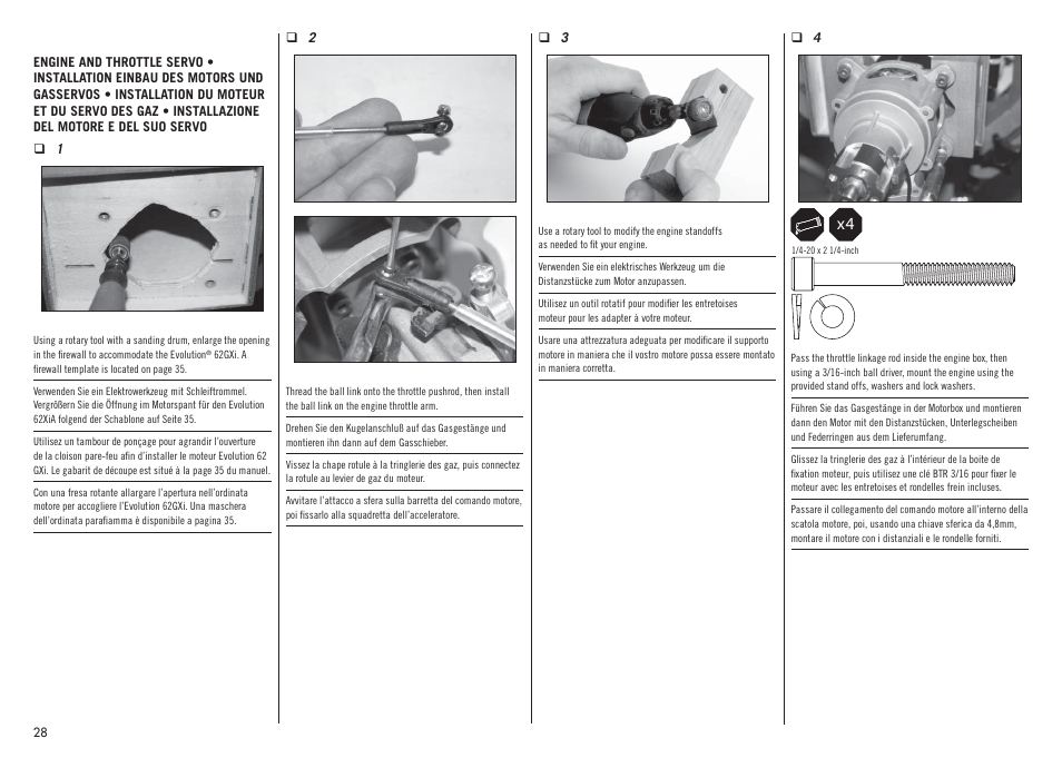 Hangar 9 Inverza 62 (3 boxes) User Manual | Page 28 / 48