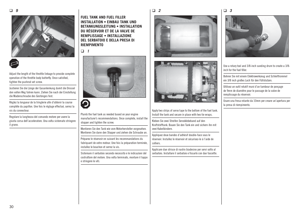 Hangar 9 Inverza 62 (3 boxes) User Manual | Page 30 / 48