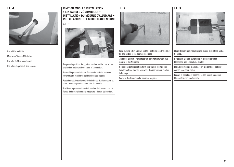 Hangar 9 Inverza 62 (3 boxes) User Manual | Page 31 / 48