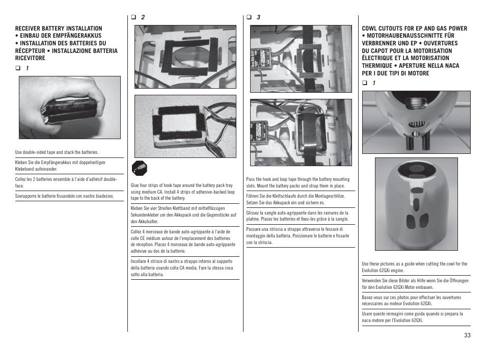 Hangar 9 Inverza 62 (3 boxes) User Manual | Page 33 / 48