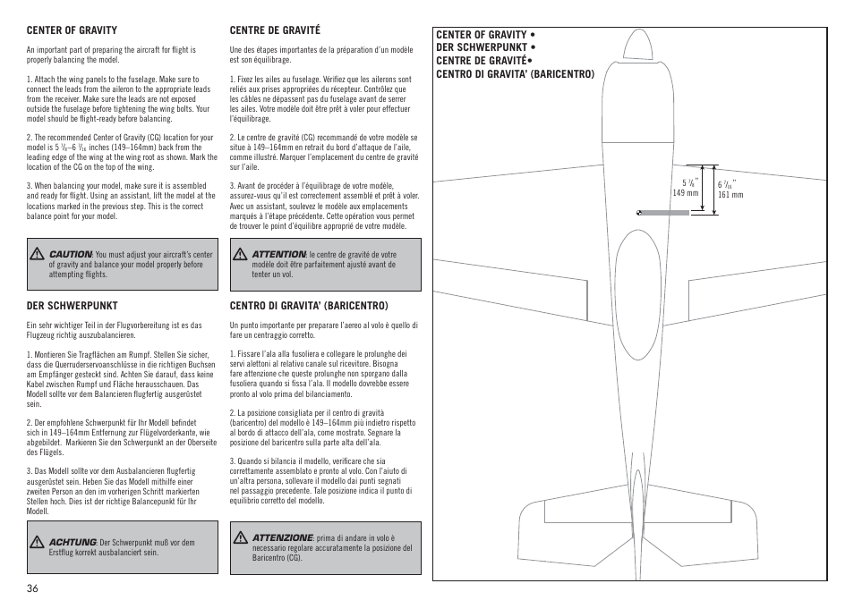 Hangar 9 Inverza 62 (3 boxes) User Manual | Page 36 / 48