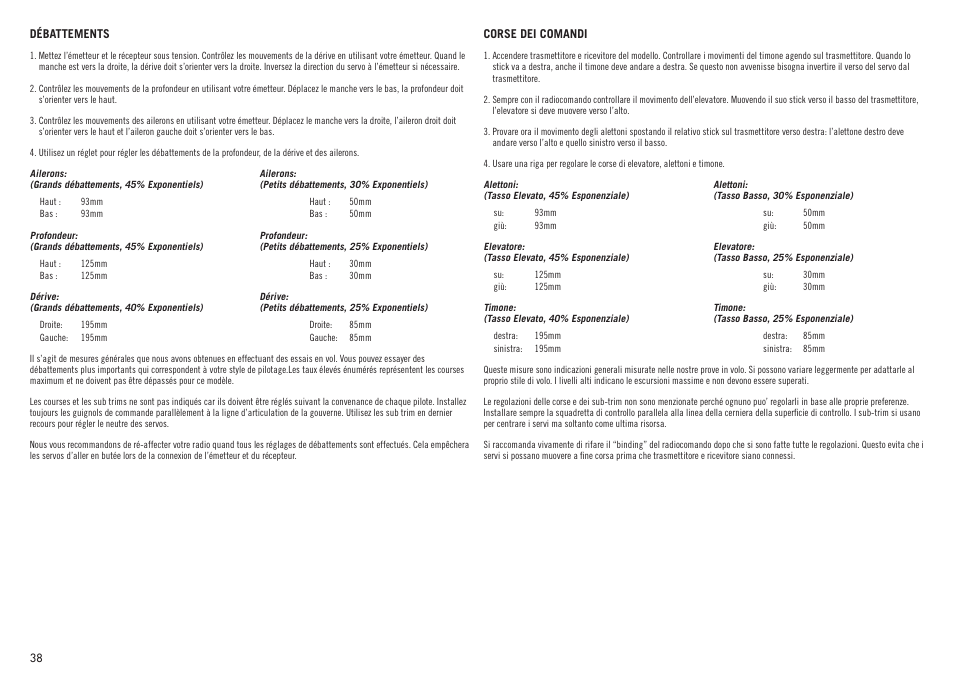 Hangar 9 Inverza 62 (3 boxes) User Manual | Page 38 / 48