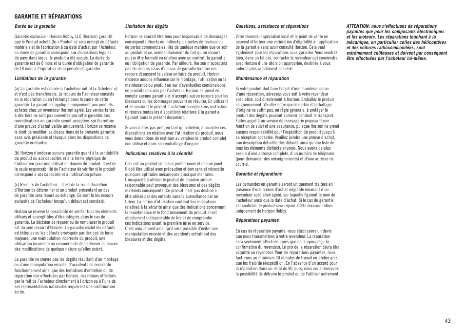 Hangar 9 Inverza 62 (3 boxes) User Manual | Page 43 / 48