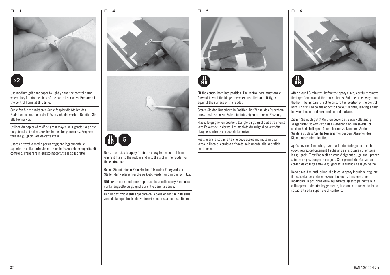 Hangar 9 ASW 20 4.7m ARF (2 boxes) User Manual | Page 32 / 68