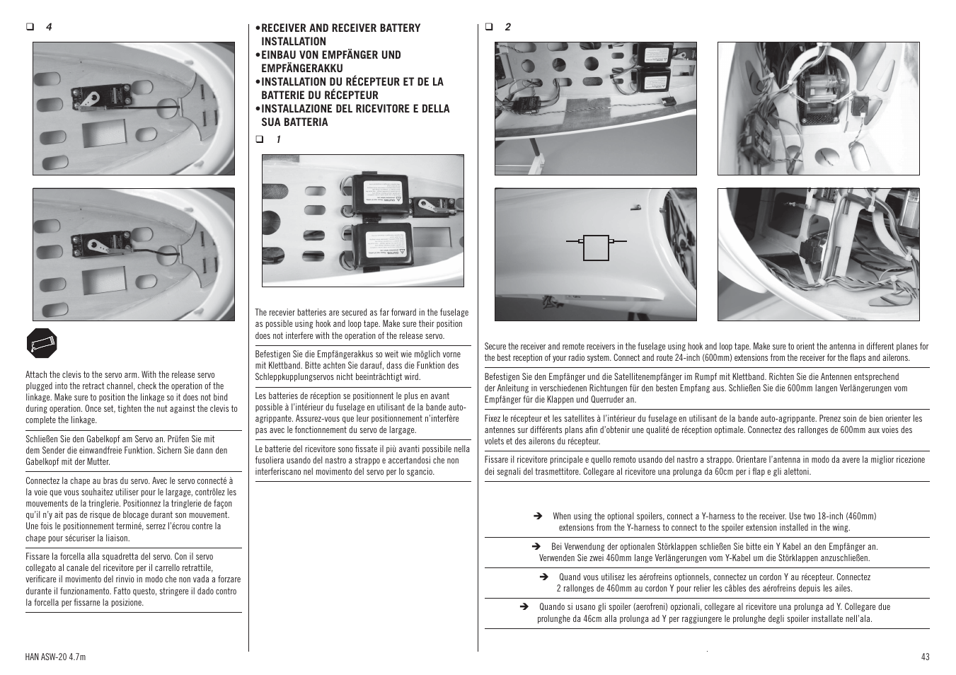 Hangar 9 ASW 20 4.7m ARF (2 boxes) User Manual | Page 43 / 68