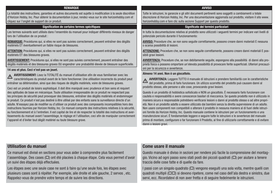 Hangar 9 Inverza 33 ARF User Manual | Page 3 / 65