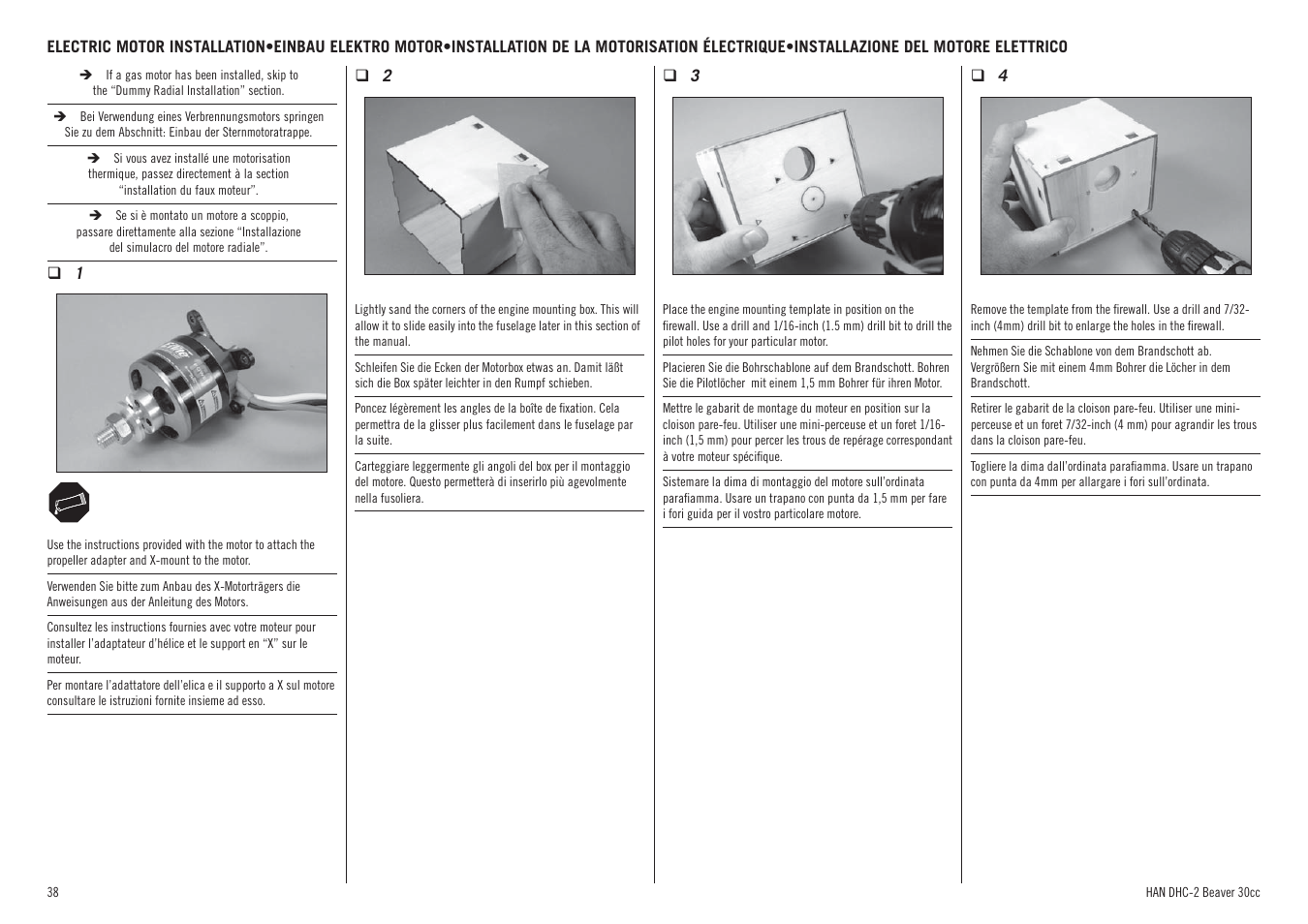 Hangar 9 DHC-2 Beaver 30cc ARF (2 boxes) User Manual | Page 38 / 68
