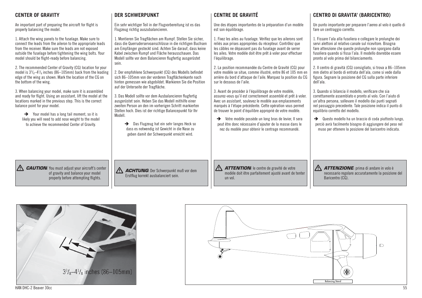 Hangar 9 DHC-2 Beaver 30cc ARF (2 boxes) User Manual | Page 55 / 68