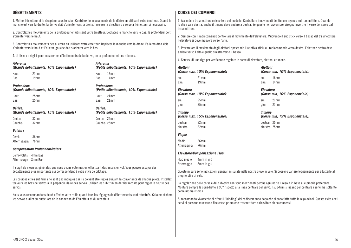 Hangar 9 DHC-2 Beaver 30cc ARF (2 boxes) User Manual | Page 57 / 68