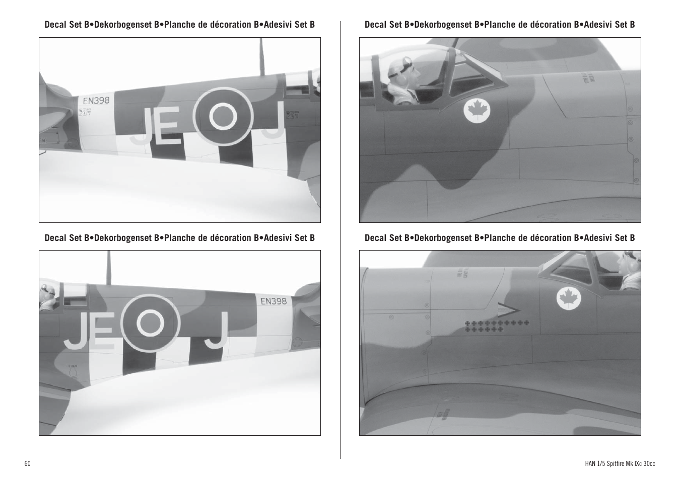 Hangar 9 Spitfire MkIX 30cc ARF User Manual | Page 60 / 76