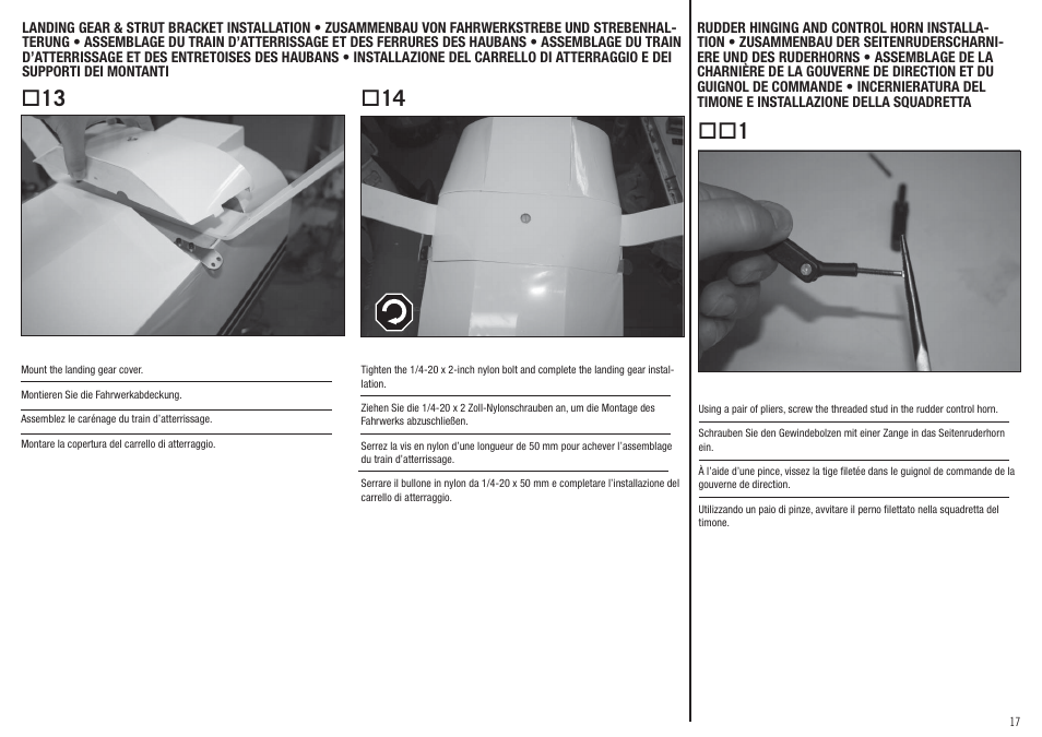 Hangar 9 Super Decathlon 100cc ARF User Manual | Page 17 / 94