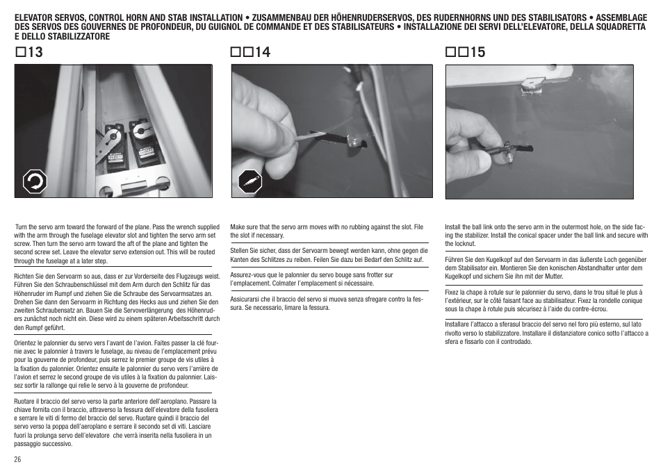 Hangar 9 Super Decathlon 100cc ARF User Manual | Page 26 / 94