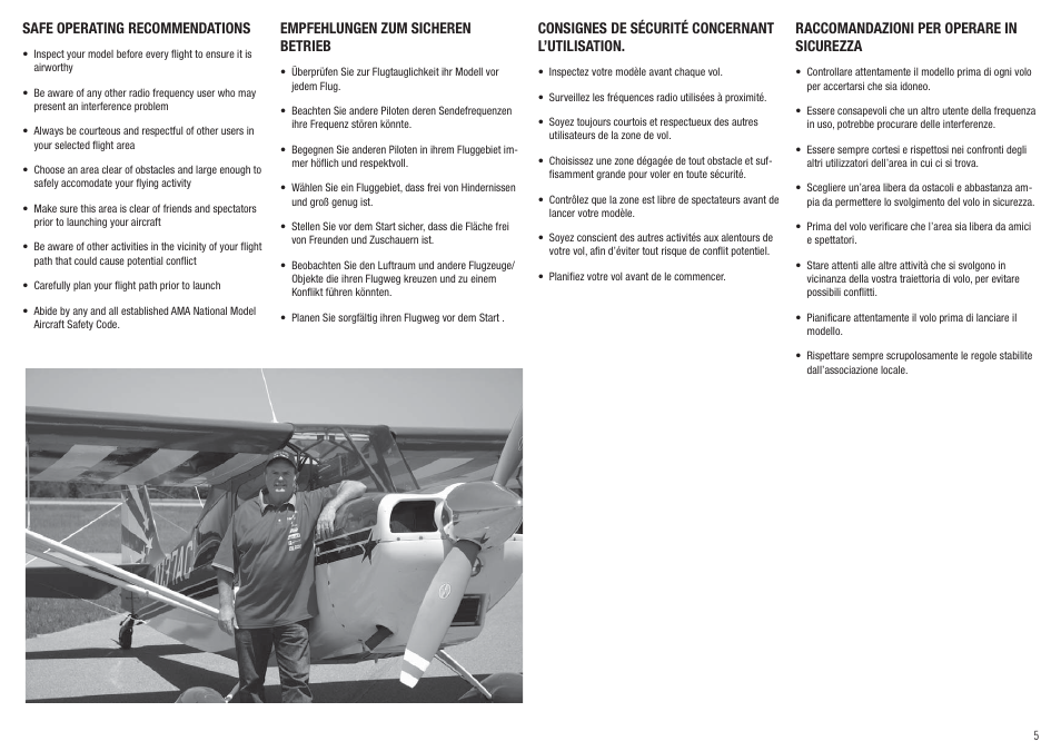 Hangar 9 Super Decathlon 100cc ARF User Manual | Page 5 / 94