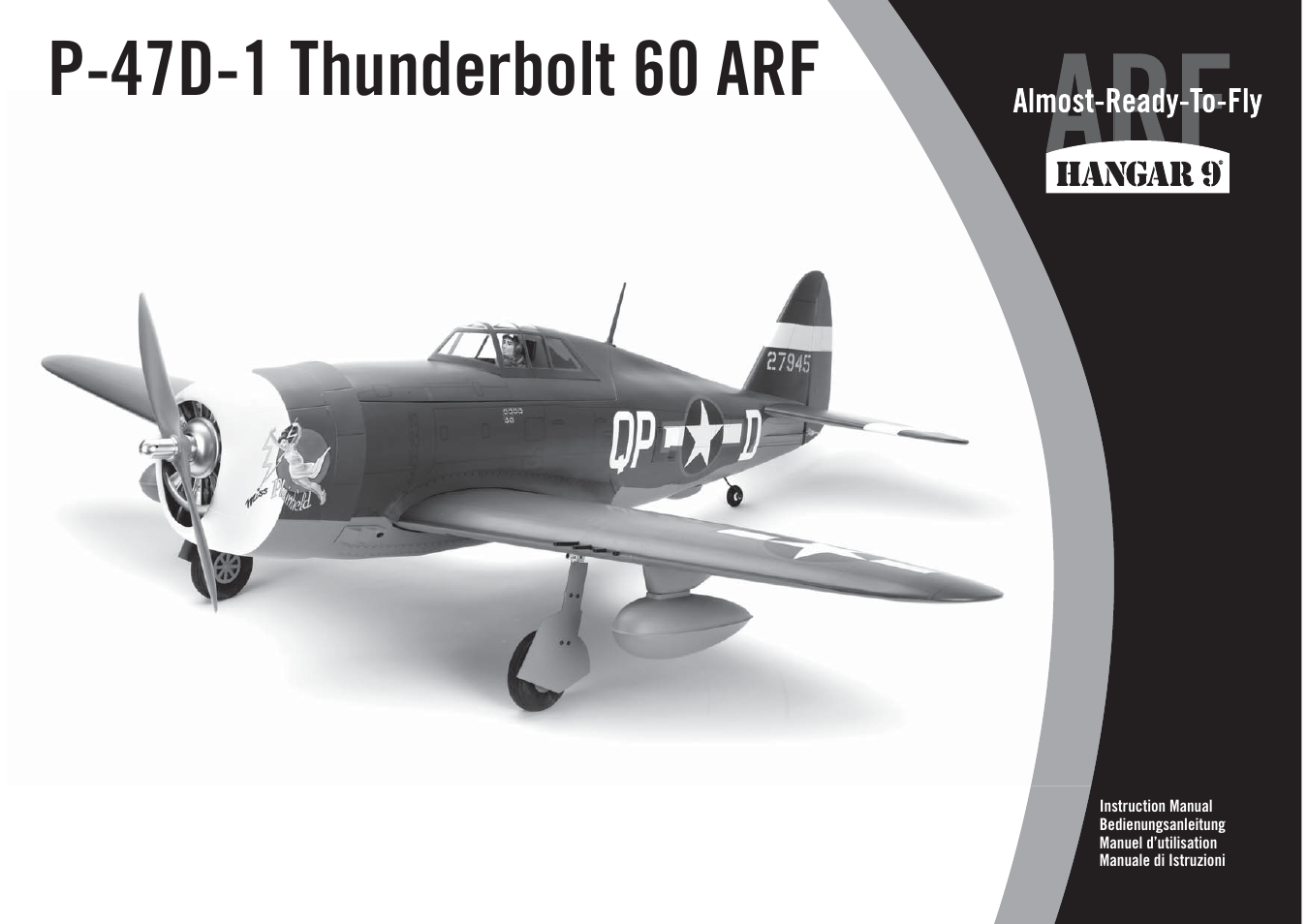 Hangar 9 P-47D-1 Thunderbolt 60 ARF User Manual | 64 pages