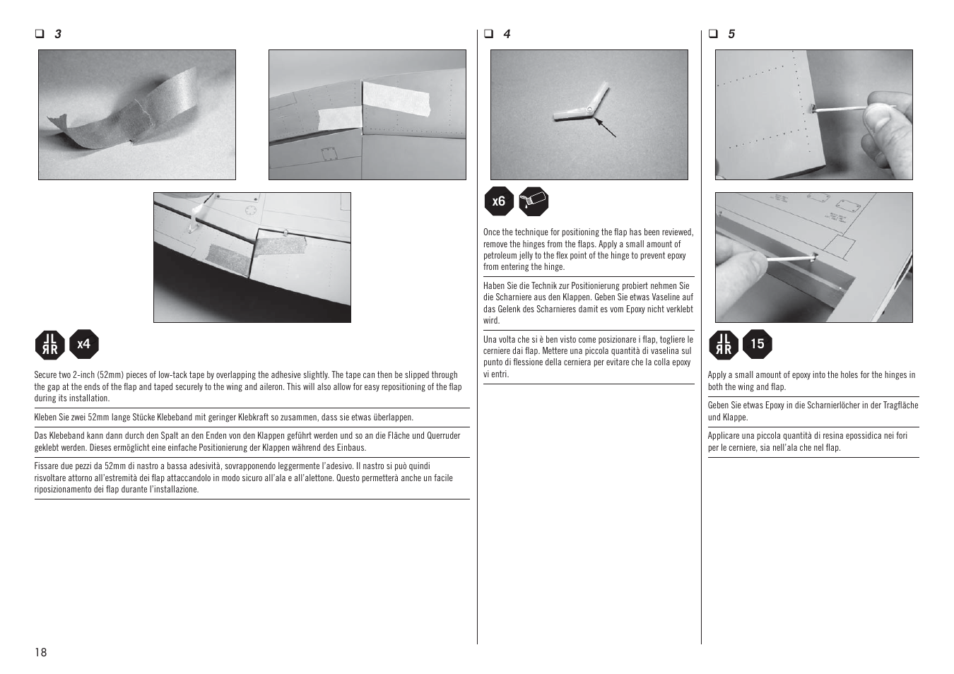 Hangar 9 P-47D-1 Thunderbolt 60 ARF User Manual | Page 18 / 64