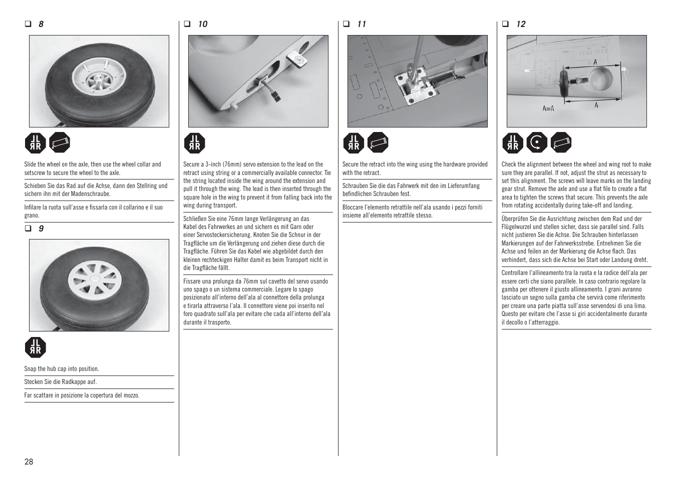 Hangar 9 P-47D-1 Thunderbolt 60 ARF User Manual | Page 28 / 64