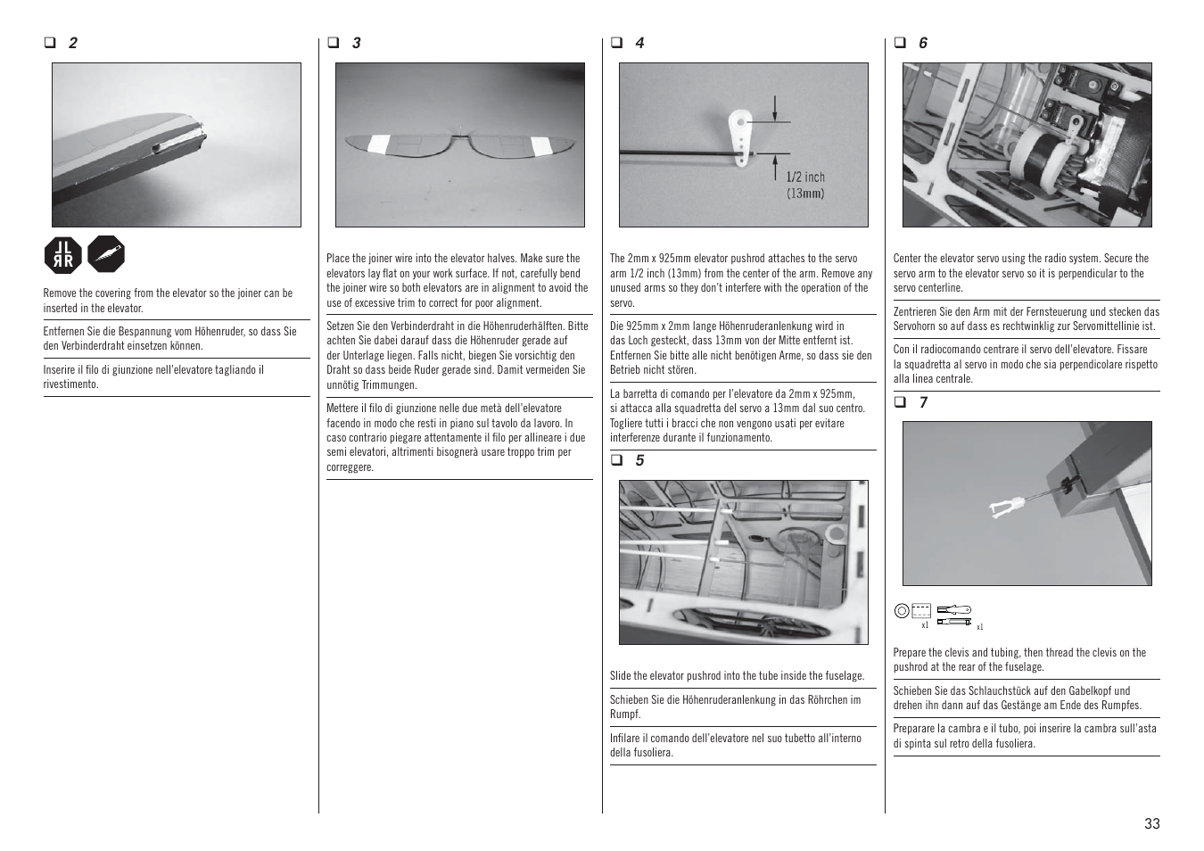 Hangar 9 P-47D-1 Thunderbolt 60 ARF User Manual | Page 33 / 64