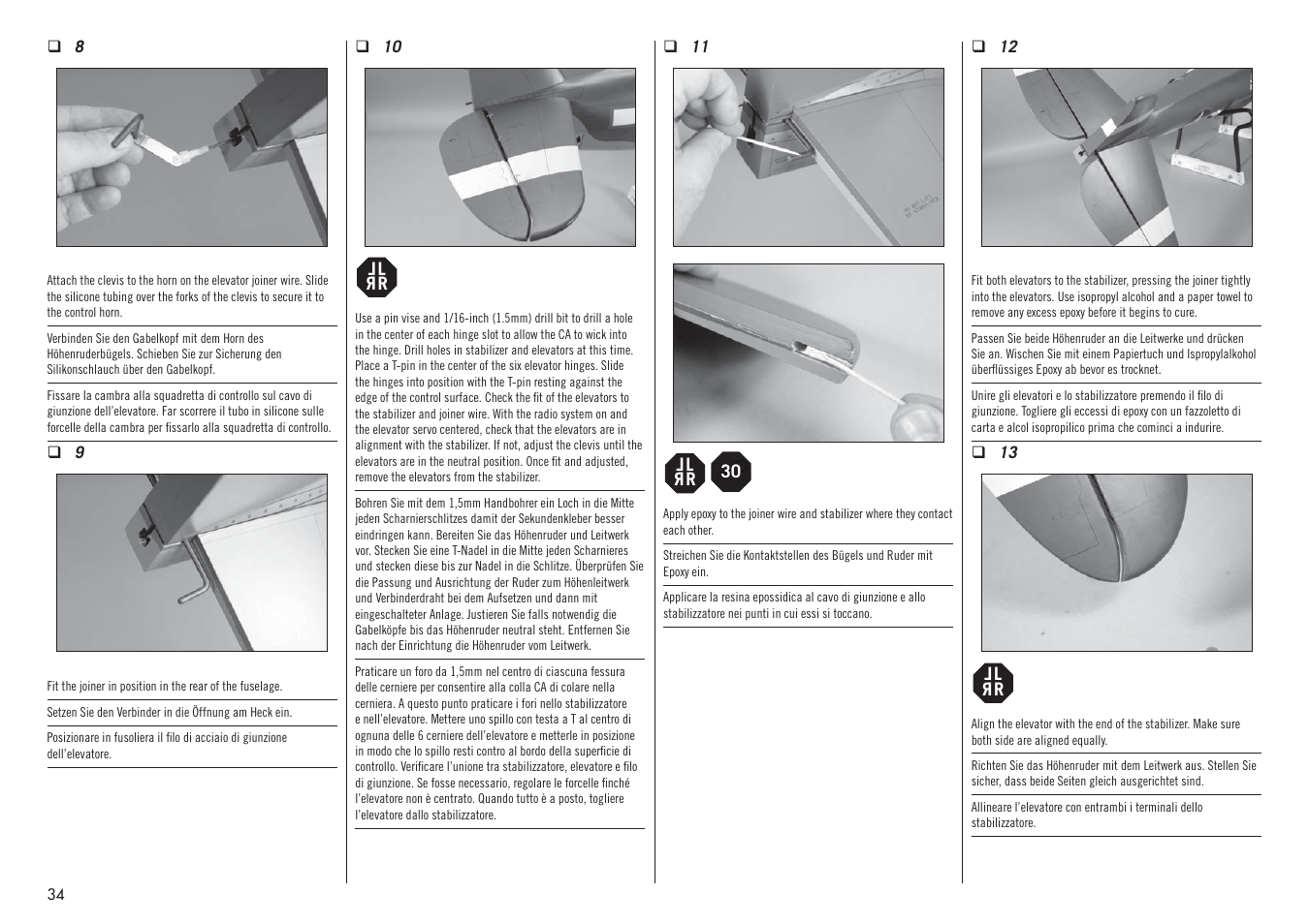 Hangar 9 P-47D-1 Thunderbolt 60 ARF User Manual | Page 34 / 64