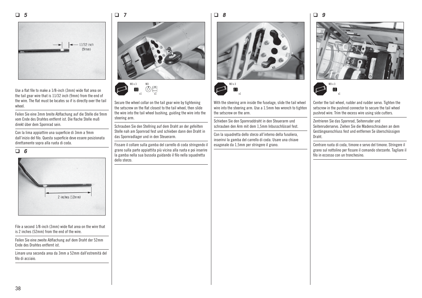 Hangar 9 P-47D-1 Thunderbolt 60 ARF User Manual | Page 38 / 64