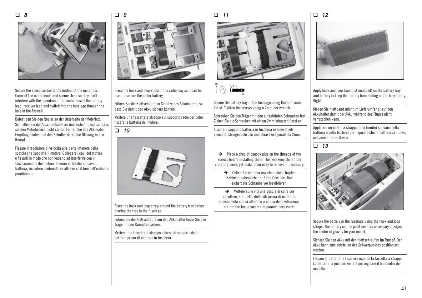 Hangar 9 P-47D-1 Thunderbolt 60 ARF User Manual | Page 41 / 64