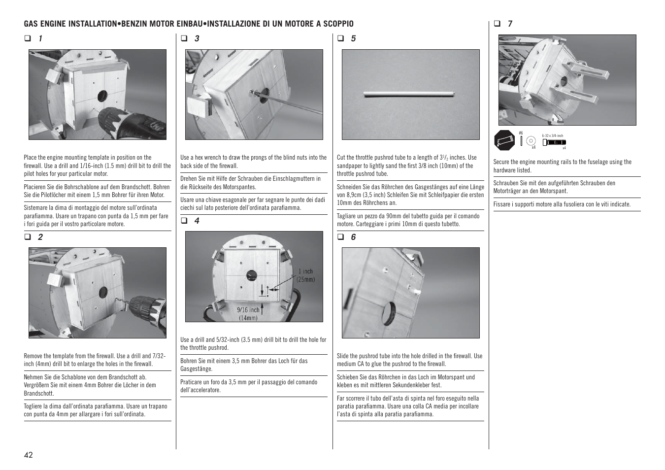 Hangar 9 P-47D-1 Thunderbolt 60 ARF User Manual | Page 42 / 64