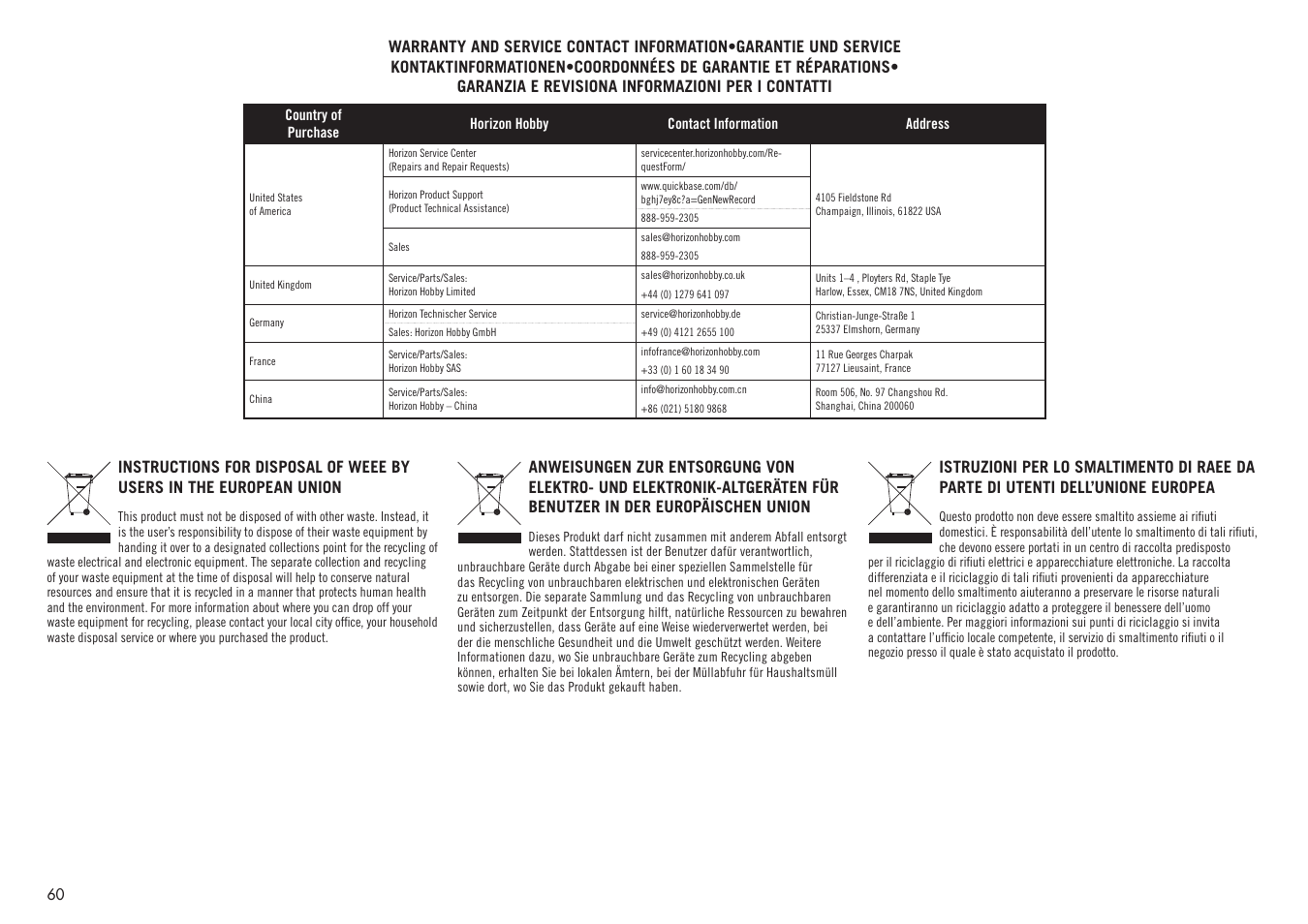 Hangar 9 P-47D-1 Thunderbolt 60 ARF User Manual | Page 60 / 64