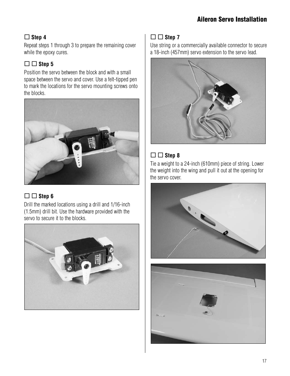 Hangar 9 1/4-Scale J-3 Cub ARF User Manual | Page 17 / 44