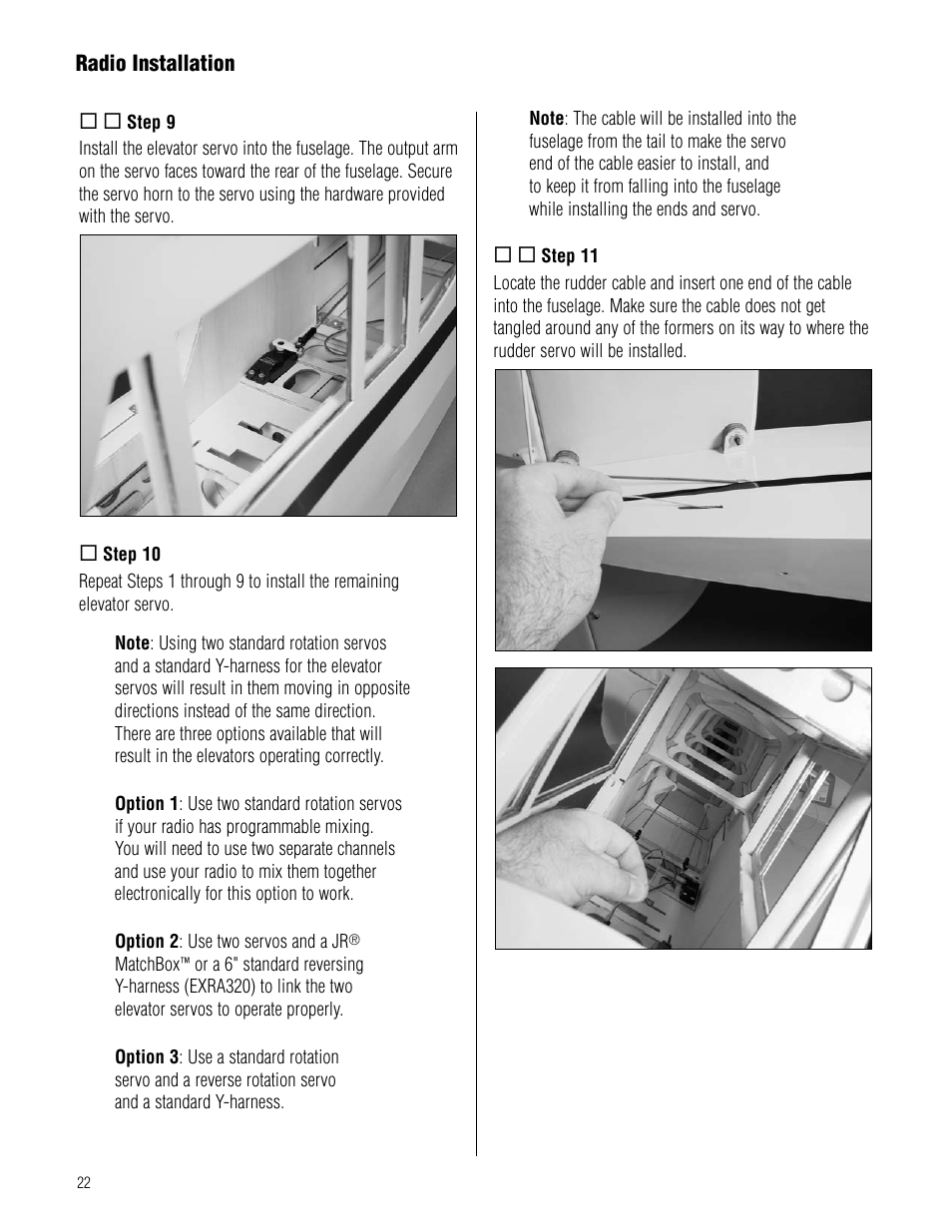 Hangar 9 1/4-Scale J-3 Cub ARF User Manual | Page 22 / 44
