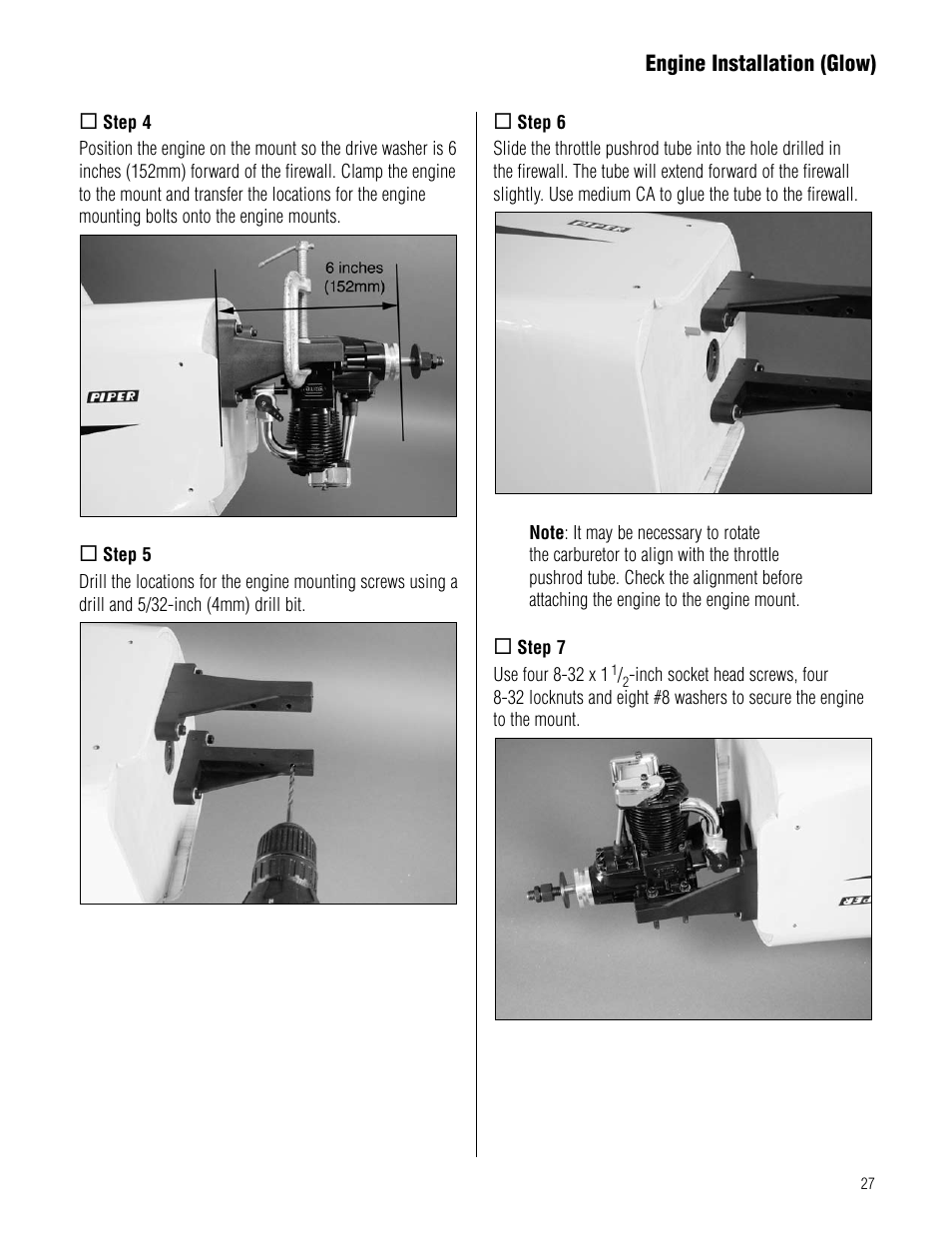 Hangar 9 1/4-Scale J-3 Cub ARF User Manual | Page 27 / 44