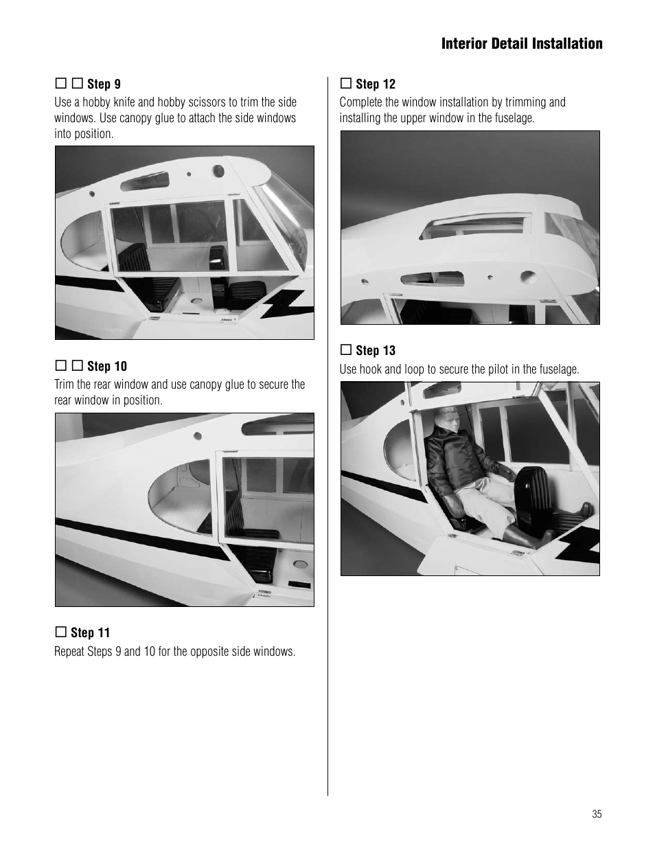 Hangar 9 1/4-Scale J-3 Cub ARF User Manual | Page 35 / 44