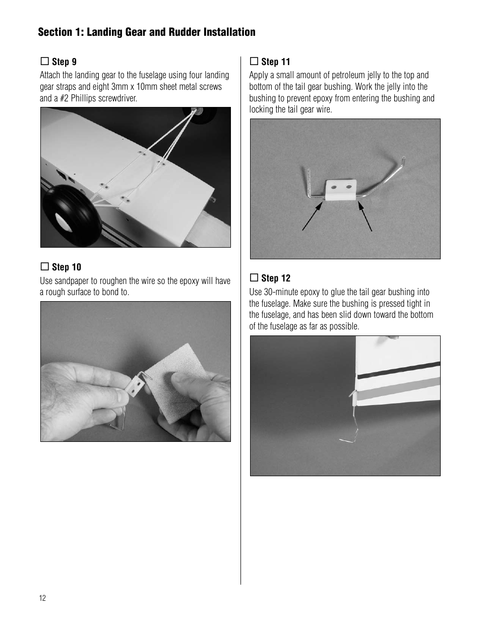 Hangar 9 Piper Pawnee 40 ARF User Manual | Page 12 / 52