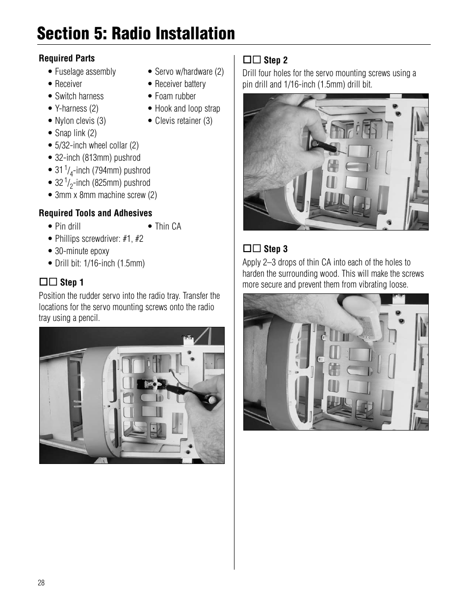 Hangar 9 Piper Pawnee 40 ARF User Manual | Page 28 / 52