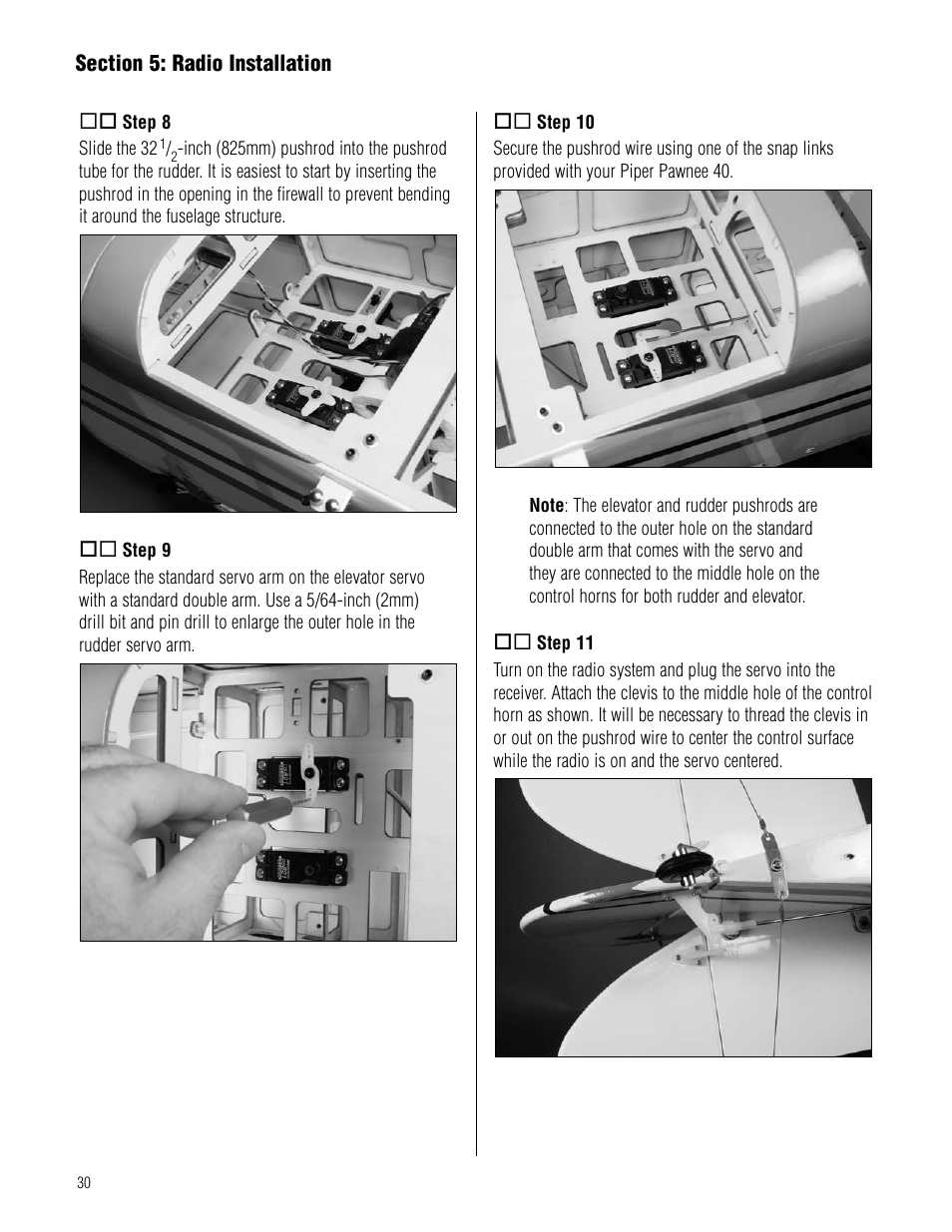 Hangar 9 Piper Pawnee 40 ARF User Manual | Page 30 / 52