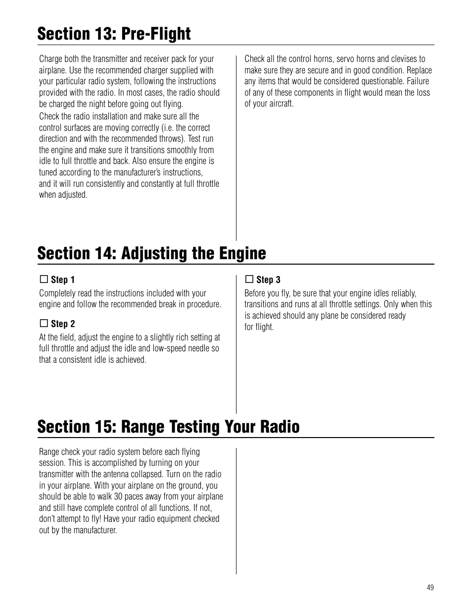 Hangar 9 Piper Pawnee 40 ARF User Manual | Page 49 / 52