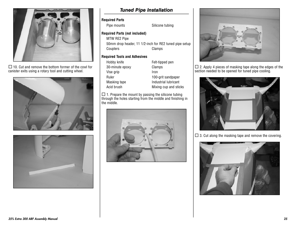 Hangar 9 35% Extra 300 ARF (3 Boxes) User Manual | Page 25 / 44