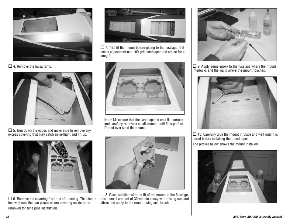 Hangar 9 35% Extra 300 ARF (3 Boxes) User Manual | Page 26 / 44