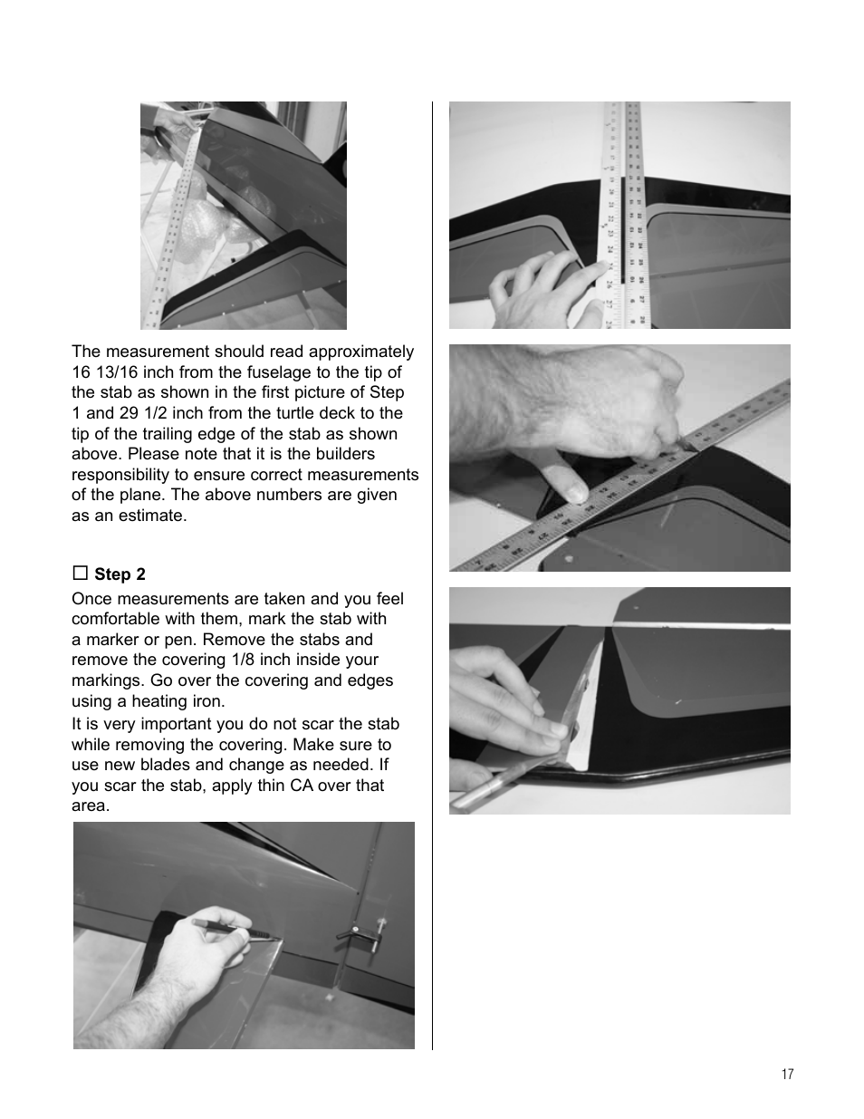 Hangar 9 Beast 100cc ARF User Manual | Page 17 / 70