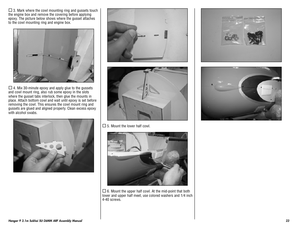 Hangar 9 3.1m Sukhoi SU-26MM ARF (3 Boxes) User Manual | Page 23 / 41
