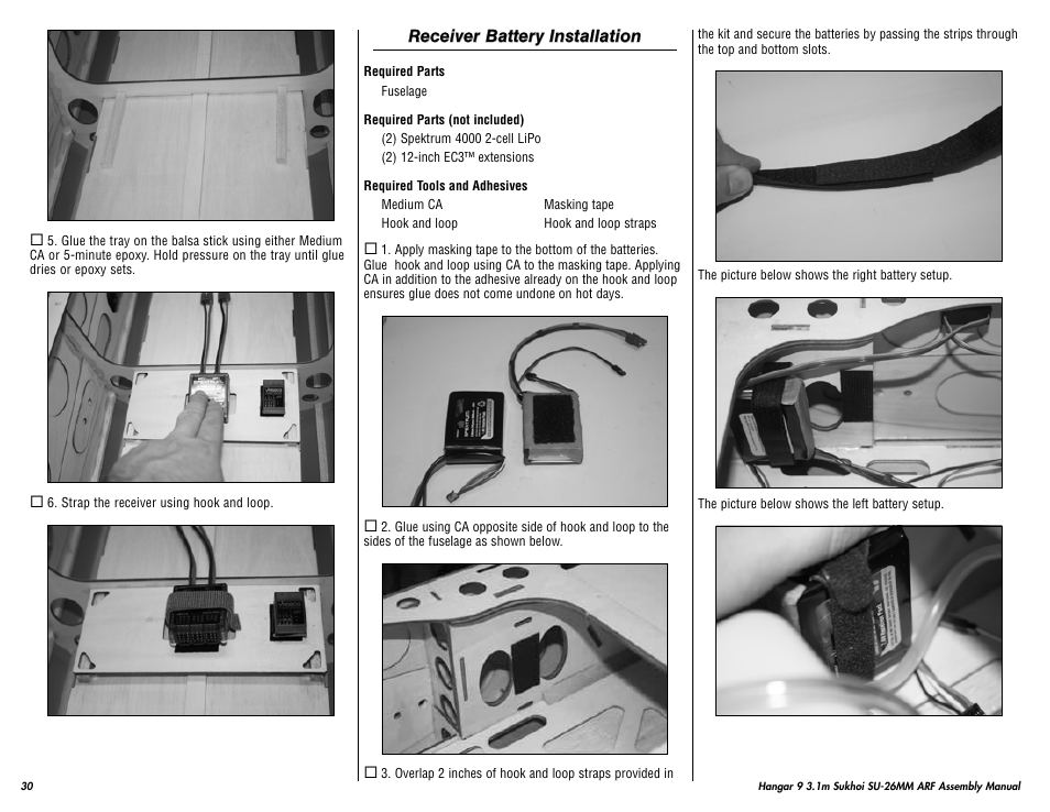 Hangar 9 3.1m Sukhoi SU-26MM ARF (3 Boxes) User Manual | Page 30 / 41