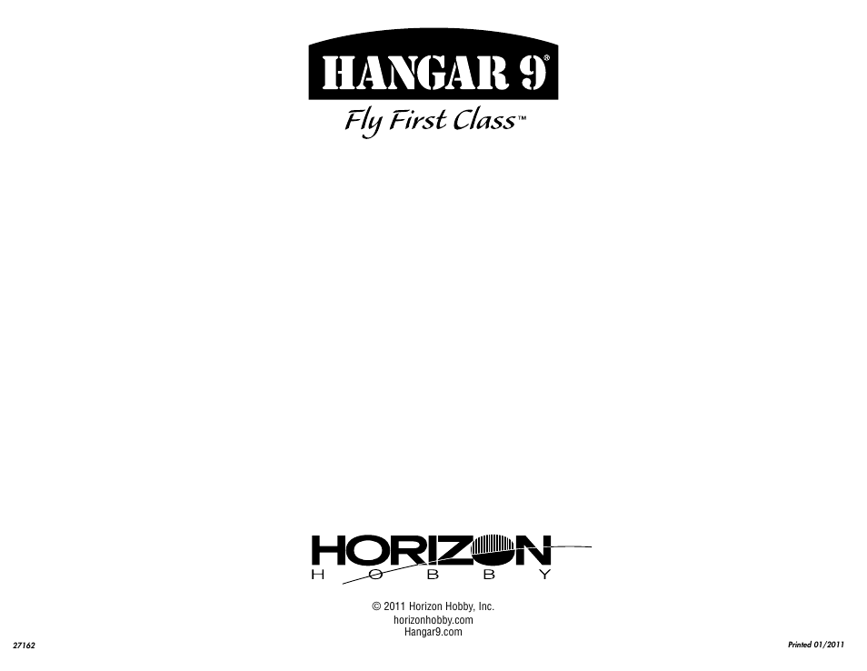 Hangar 9 3.1m Sukhoi SU-26MM ARF (3 Boxes) User Manual | Page 41 / 41