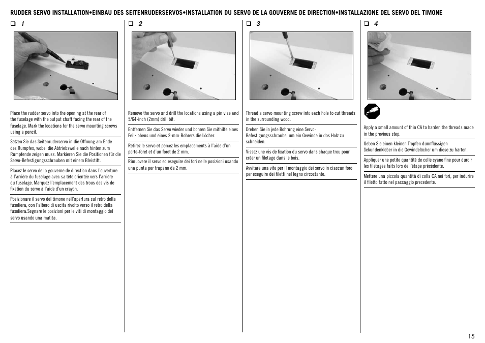 Hangar 9 Carden Edition 89" Extra 300 Mid-Wing ARF User Manual | Page 15 / 52