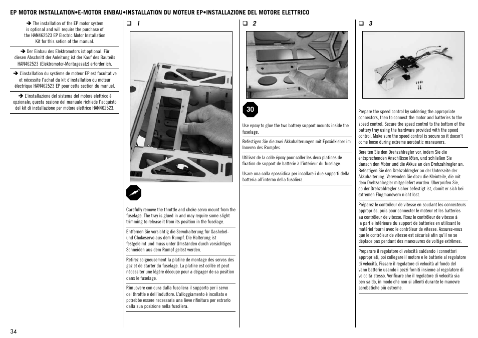 Hangar 9 Carden Edition 89" Extra 300 Mid-Wing ARF User Manual | Page 34 / 52