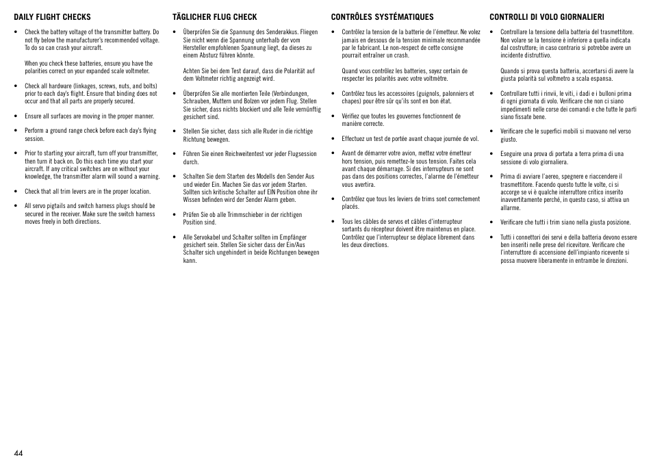 Hangar 9 Carden Edition 89" Extra 300 Mid-Wing ARF User Manual | Page 44 / 52