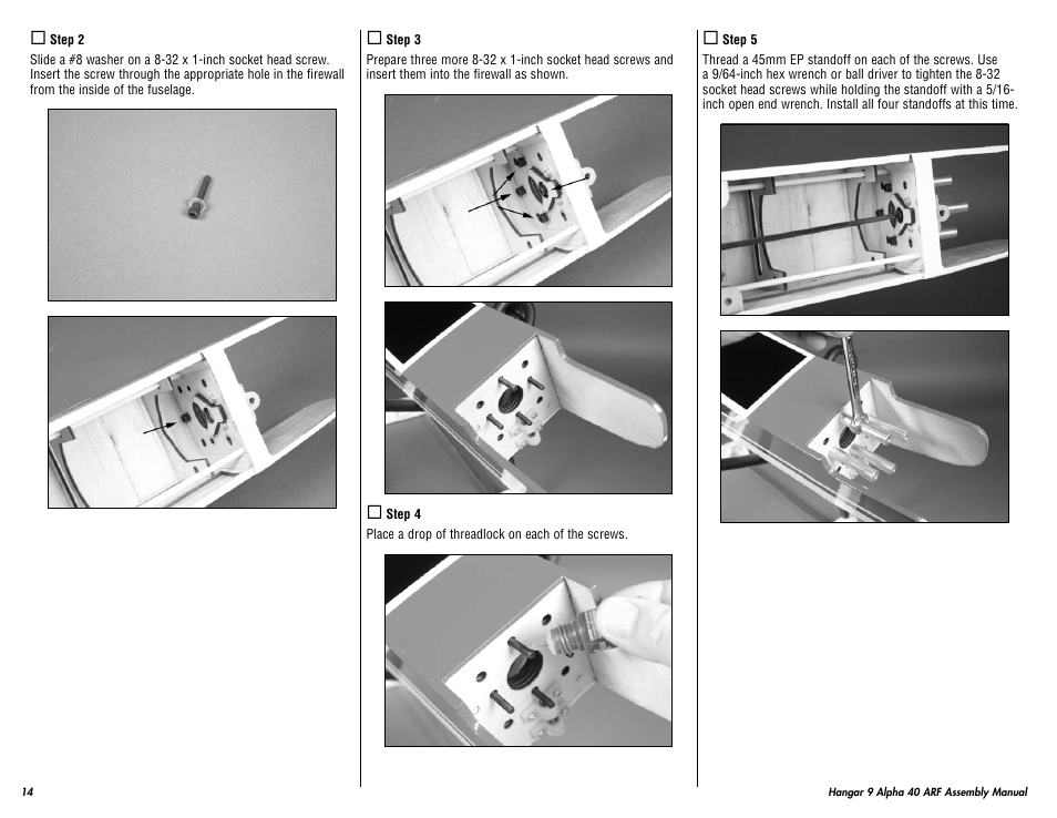 Hangar 9 Alpha 40 ARF Trainer User Manual | Page 14 / 54