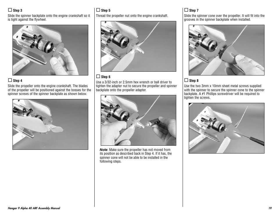 Hangar 9 Alpha 40 ARF Trainer User Manual | Page 19 / 54